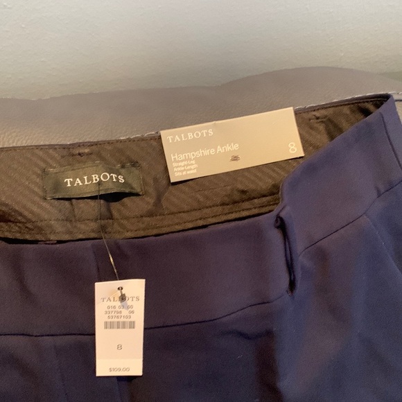 Talbots ankle pants, new with tags, comfortable, cotton with a bit of stretch. - Picture 4 of 5
